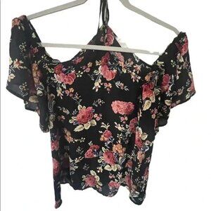 floral blouse size Large